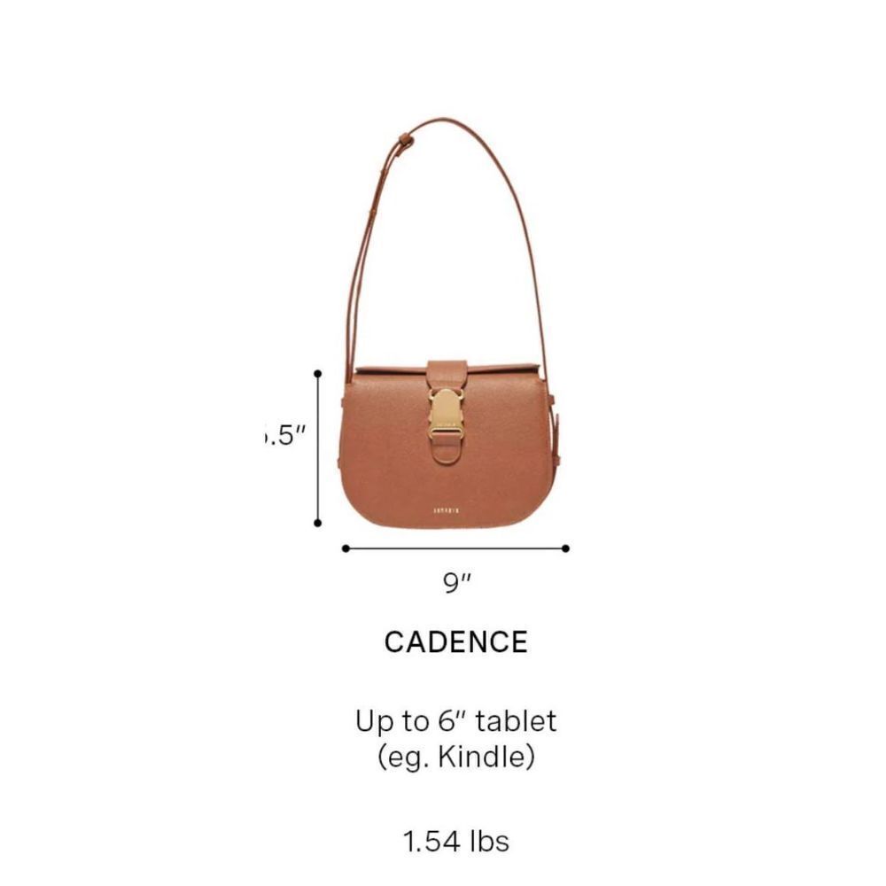 Senreve Crossbody Bag in Brown with Gold Accent - Picture 10 of 12